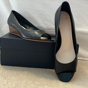 Cole Haan  Elsie Black wedge heel shoe